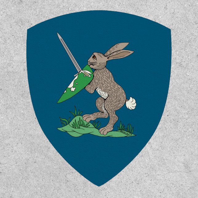 Medieval Warrior Rabbit Patch (Front)