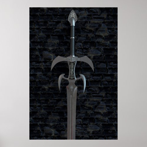 Medieval weapons Ancient sword Poster