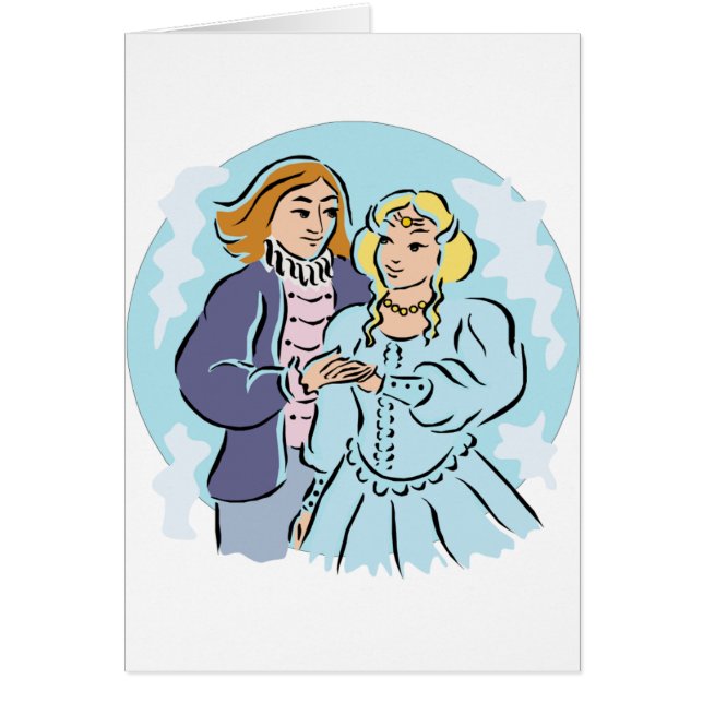 Medieval Wedding Couple Cards (Front)