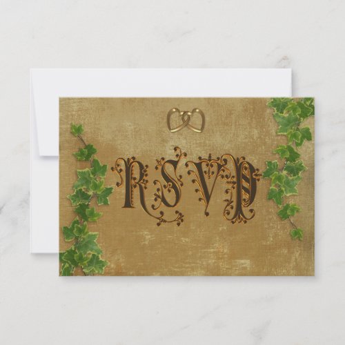 Medieval wedding Invitation RSVP