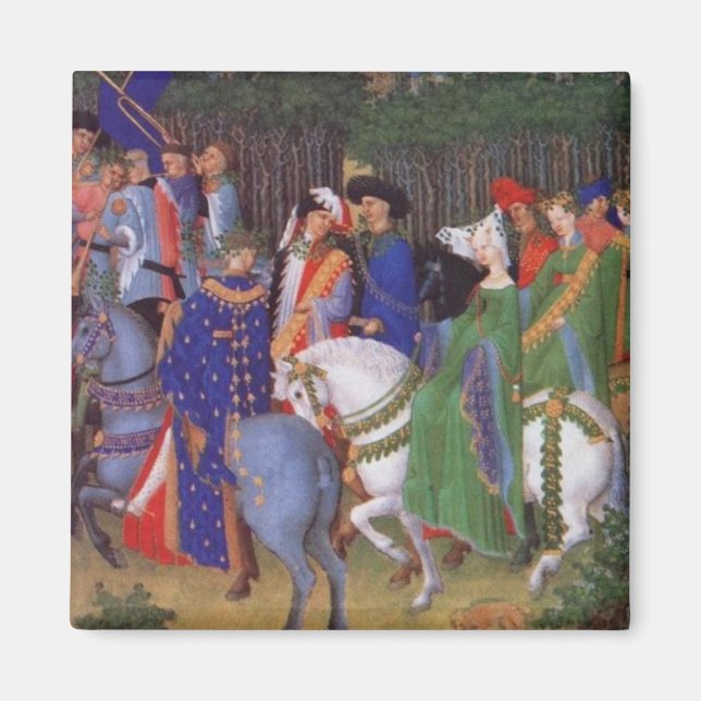 Medieval wedding procession magnet (Front)