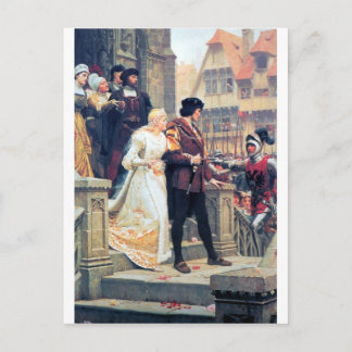 Medieval Wedding Romance Postcard