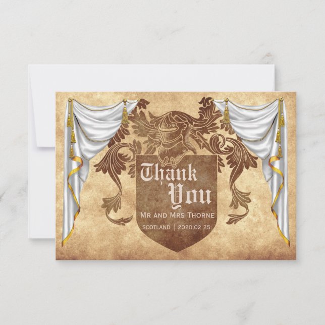 Medieval Wedding Thank You Card (Front)