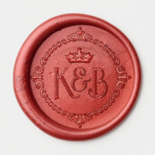 Medieval wedding  wax seal sticker