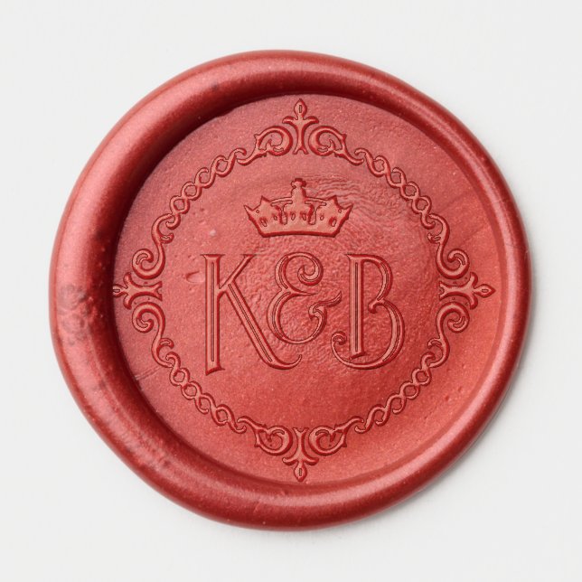 Medieval wedding  wax seal sticker (Front)