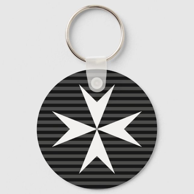 Medieval white cross | Order of St John (UK) Keychain (Front)