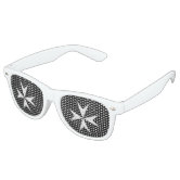 White cross retro sunglasses | Zazzle display picture 3