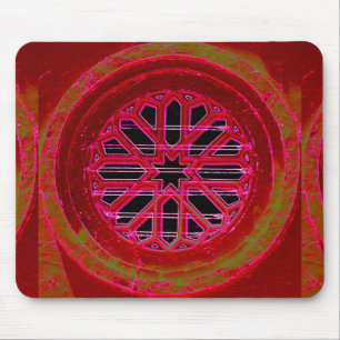 medieval window mandala mousepad
