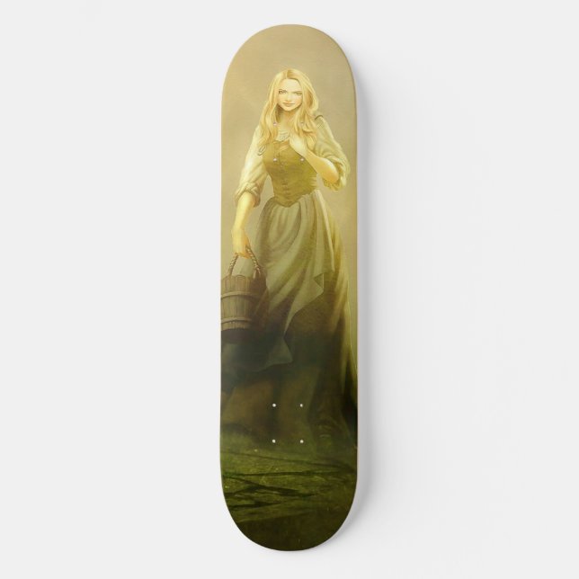 Medieval Woman Skateboard Deck (Front)
