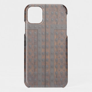 Medieval Wood Door With Black Metal Reinforcements iPhone 11 Case