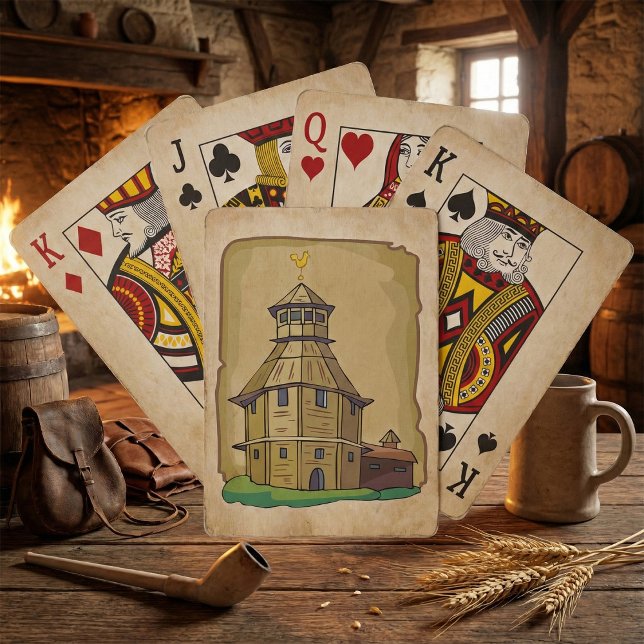Medieval Wooden Watchtower and Fortress Poker Cards (Creator Uploaded)