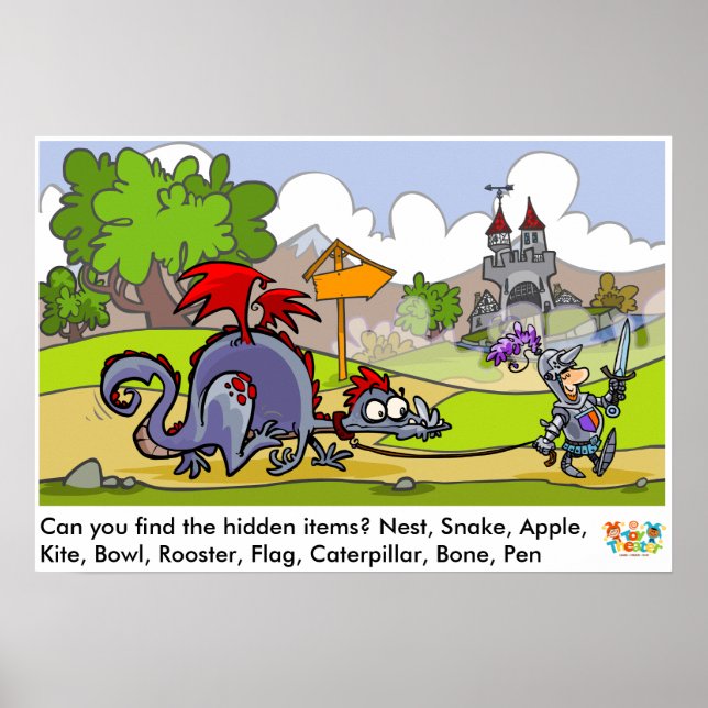 Medieval Word Find Poster (Front)