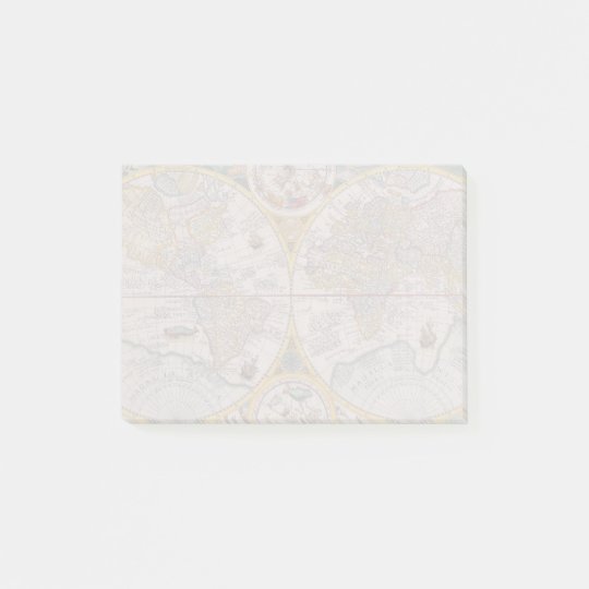 Medieval World Map From 1525 Post-it Notes | Zazzle.com