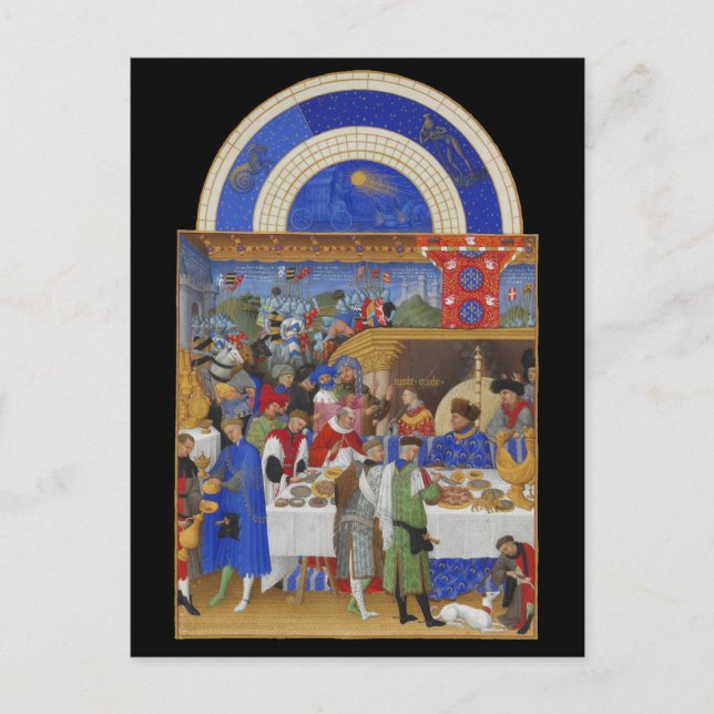 Medieval Zodiac January Capricorn & Aquarius Postcard (Front)