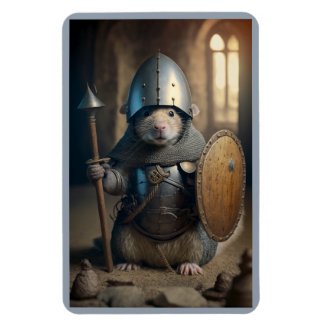Medievel Shield Rat Magnet