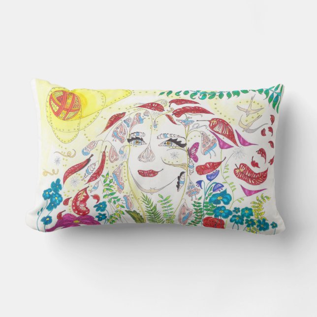 Medilludesign - Consciousness expansion Lumbar Pillow (Front)