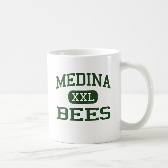 Medina - Bees - Medina High School - Medina Ohio Coffee Mug (Right)