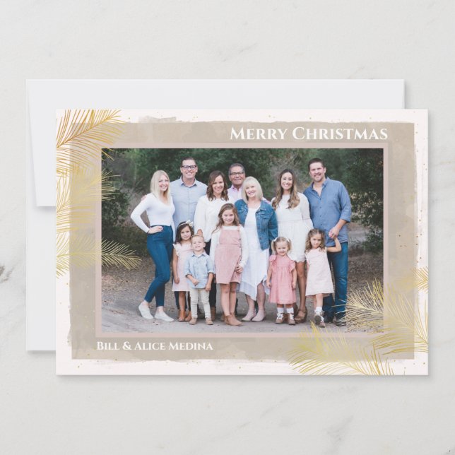 Medina - Gold Pines Holiday Card (Front)