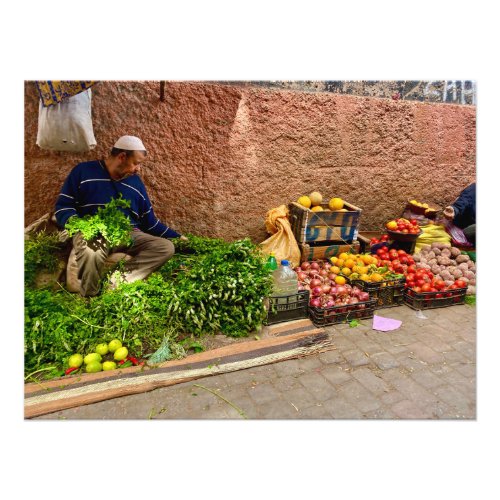 Medina Market in Marrakech Morocco Photo Print