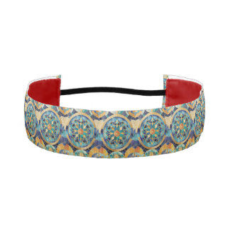 "Medina Maze: Moroccan-Inspired Geometric Design f Athletic Headband