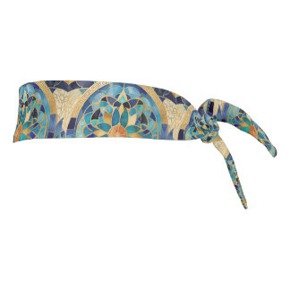 "Medina Maze: Moroccan-Inspired Geometric Design f Tie Headband