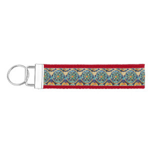 "Medina Maze: Moroccan-Inspired Geometric Design f Wrist Keychain