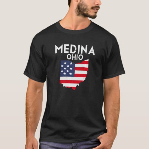 Medina Ohio USA State America Travel Ohioan Premiu T_Shirt