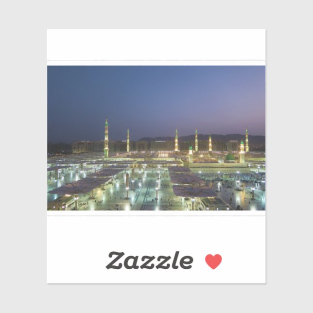 Medina Prophet Mosque Sticker (Sheet)