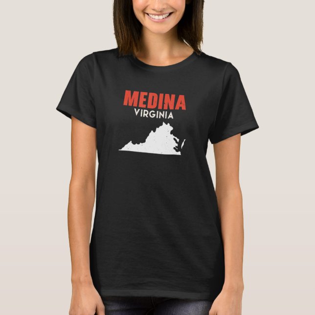 Medina Washington USA State America Travel Washing T-Shirt (Front)