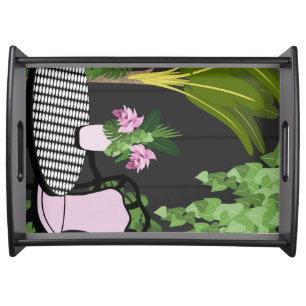 Medinilla Table Centrepiece Garden Courtyard Serving Tray