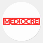 Mediocre Stamp Classic Round Sticker