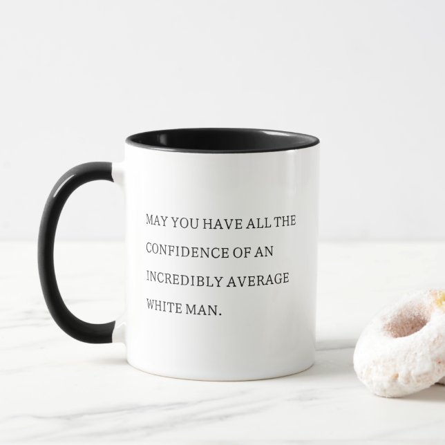 Mediocre White Man Mug (With Donut)