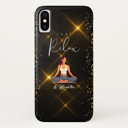 Meditate Breathe Easy iPhone Case