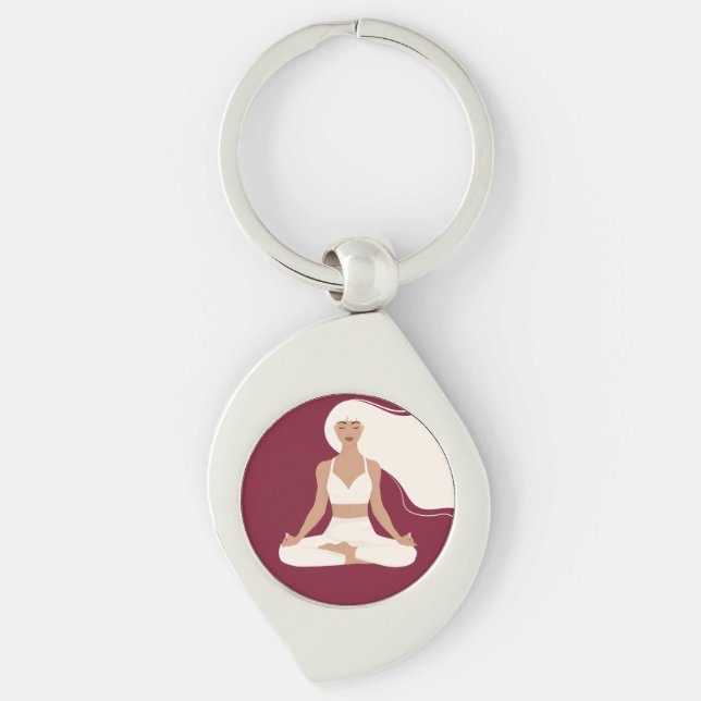 Meditate everyday keychain (Front)