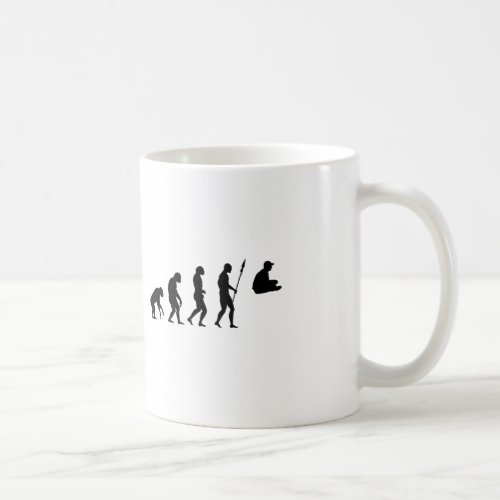 meditate evolution coffee mug