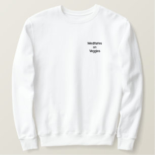 Meditates on Veggies Crew Sweater