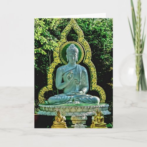Meditating Buddha Card