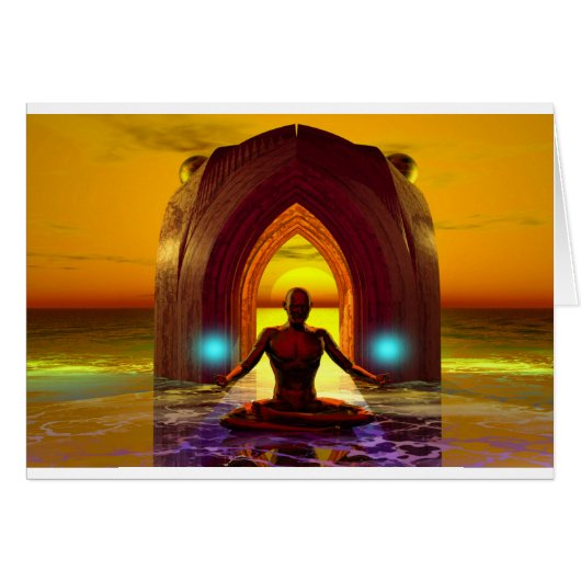 meditating buddha cards (Front Horizontal)