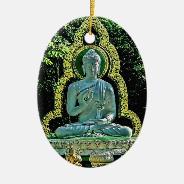 Meditating Buddha Ornament (Front)
