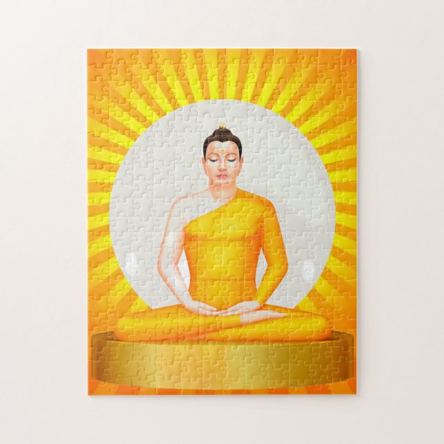 Meditating Buddha puzzle (Vertical)