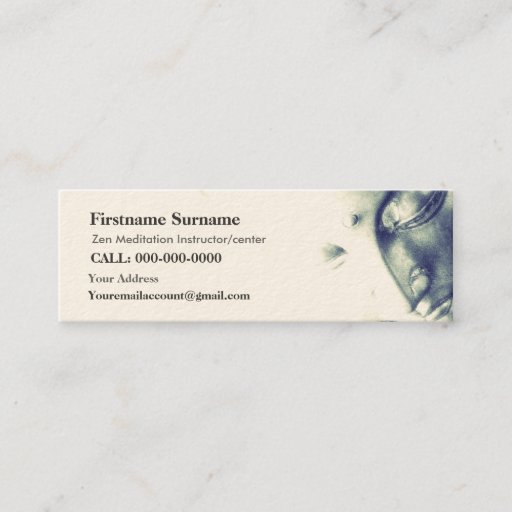 Customizable Meditating Buddha-Serenity Light Business Cards