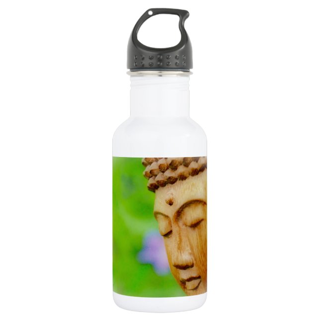 Meditating Buddha Stainless Steel Water Bottle (Front)