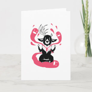 Meditating Deer Card