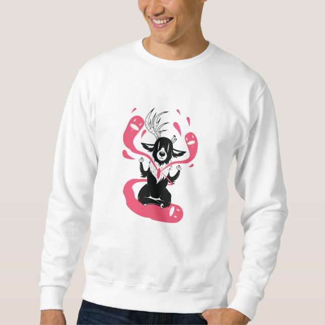 Meditating Deer Sweatshirt (Front)