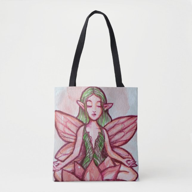 Meditating Fairy                                   Tote Bag (Front)