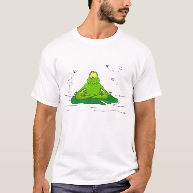 Meditating Frog T-Shirt (Front)