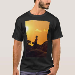 Meditating Girl in Nature T-Shirt