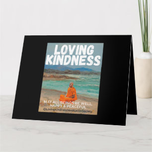 Meditating Monk Mindfulness Metta Loving Kindness Card