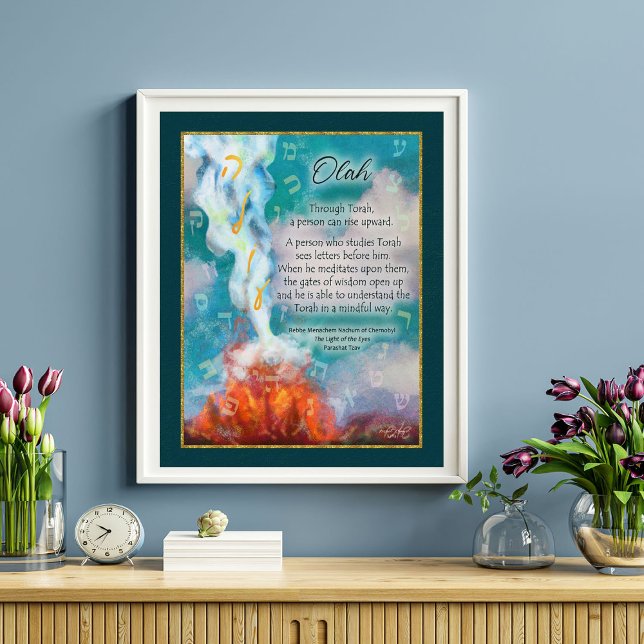 Meditating on Torah Chernobyl Rebbe Quote Art Poster (Creator Uploaded)