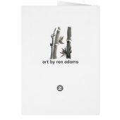 Meditating Samurai Art Cards (Back)